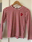 CdG PLAY Red/White Stripe LS (top_023)