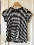AllSaints B&amp;W Striped Tee (top_004)