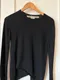 Black Asymmetric Hem Knit