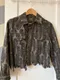 Charcoal Feather Print Jacket