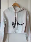 Hardly Strictly Crop Hoodie (gym_020) — cover for errands, off at the gym