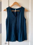 Julianne Lace Detail Top, Deep Teal (top_044)