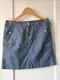 Chambray Pin Dot Above-Knee Skirt