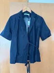 LB Leni Chambray Wrap Shirt (layer_006) — worn open