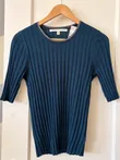 Veronica Beard Ribbed Teal (top_048)