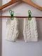White Cable-Knit Fingerless Gloves