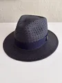 Navy Panama Fedora